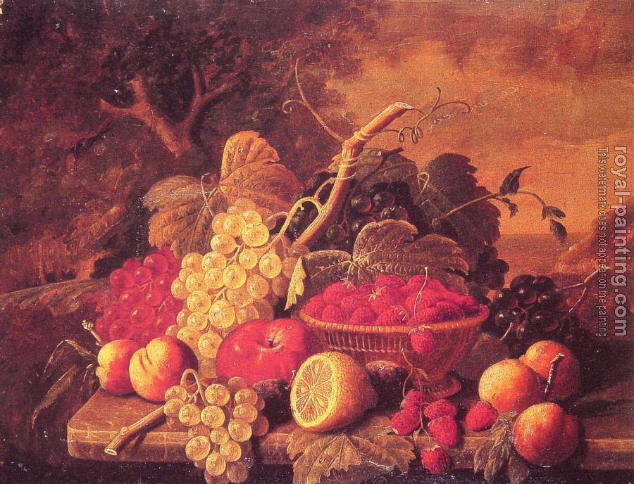 Severin Roesen : Still Life with Fruit